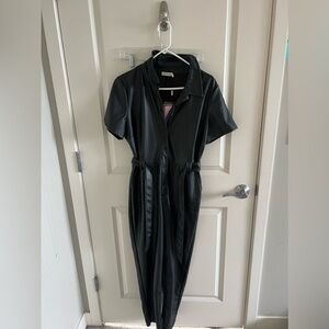 Avec Les Filles Leather jumpsuit